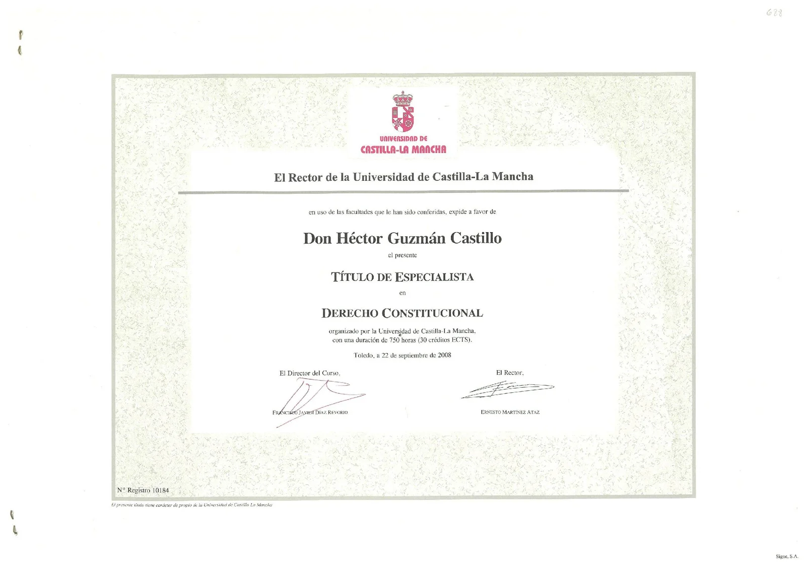 TITULO ESPECIALIDAD DC UCLM